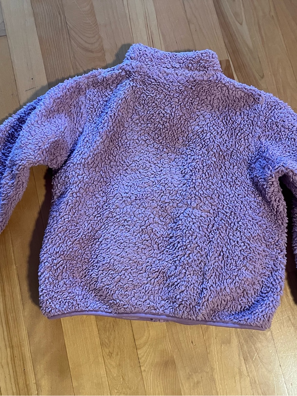Uniqlo Kids Lavender Sherpa Hoodie Jacket